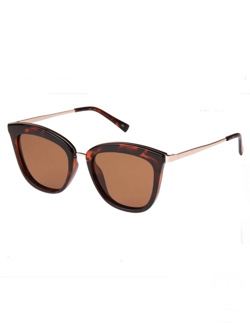 LE SPECS Caliente NEW Tortoise Rose Gold Polarized Sunglasses NEW